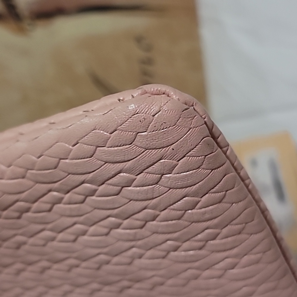 Patricia Nash Pink Quilted Leather Clutch with Chain - Picture 12 of 12
